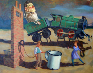 <em>Charity</em>, oil on canvas, 80x94cm