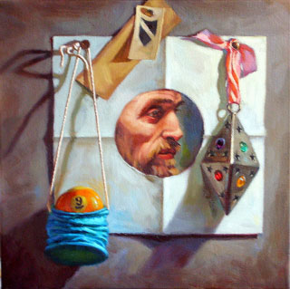 <em>Valiant Be</em>, oil on canvas, 30x30cm